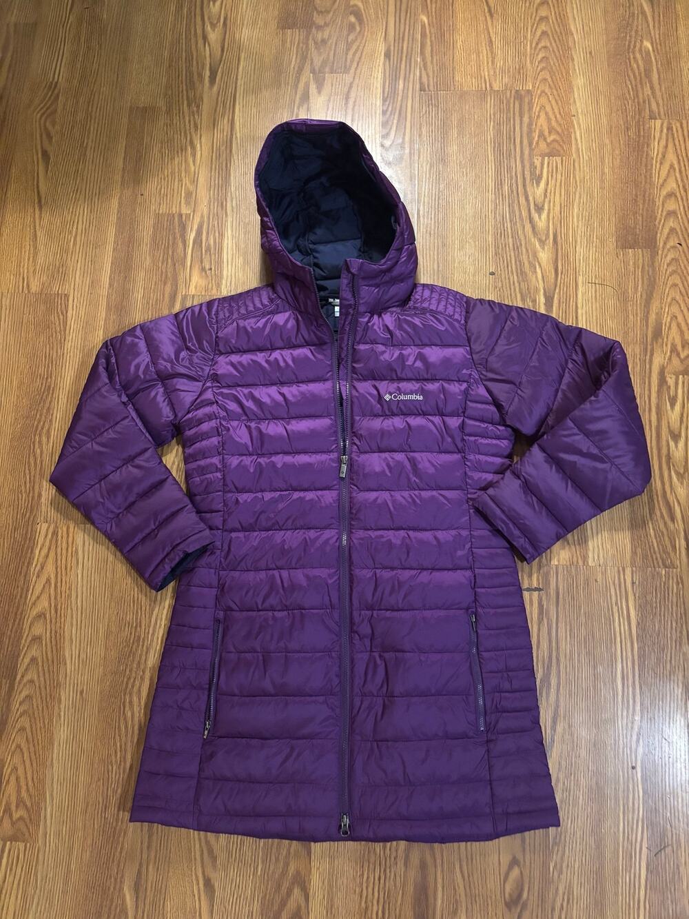 NWOT Columbia Purple Long Down Outerwear Winter Puffer Coat/ Jacket